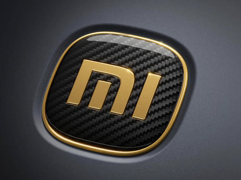 Carbon and gold logo SU7 Ultra Carbon and gold logo Xiaomi SU7 Ultra
